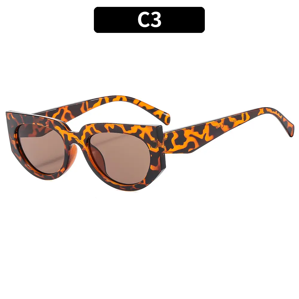 Retro Men Sunglasses C3 Leopard Print - Image 3