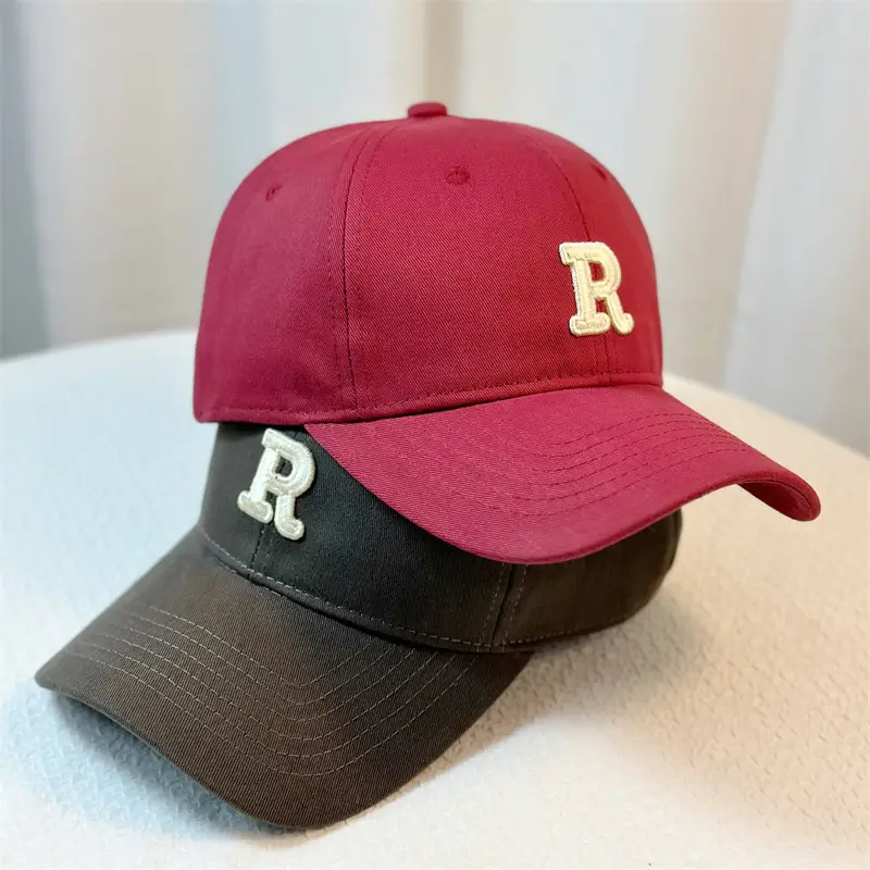 Women Beige R Logo Baseball Cap Spring Summer - Image 10