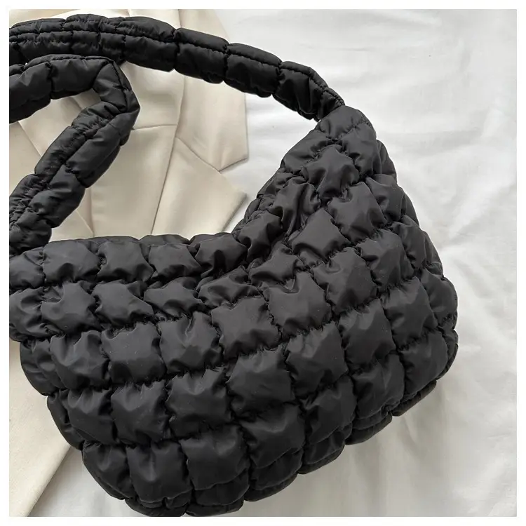 White Bubble Plaid Crossbody Bag 2024 Winter — feature 25