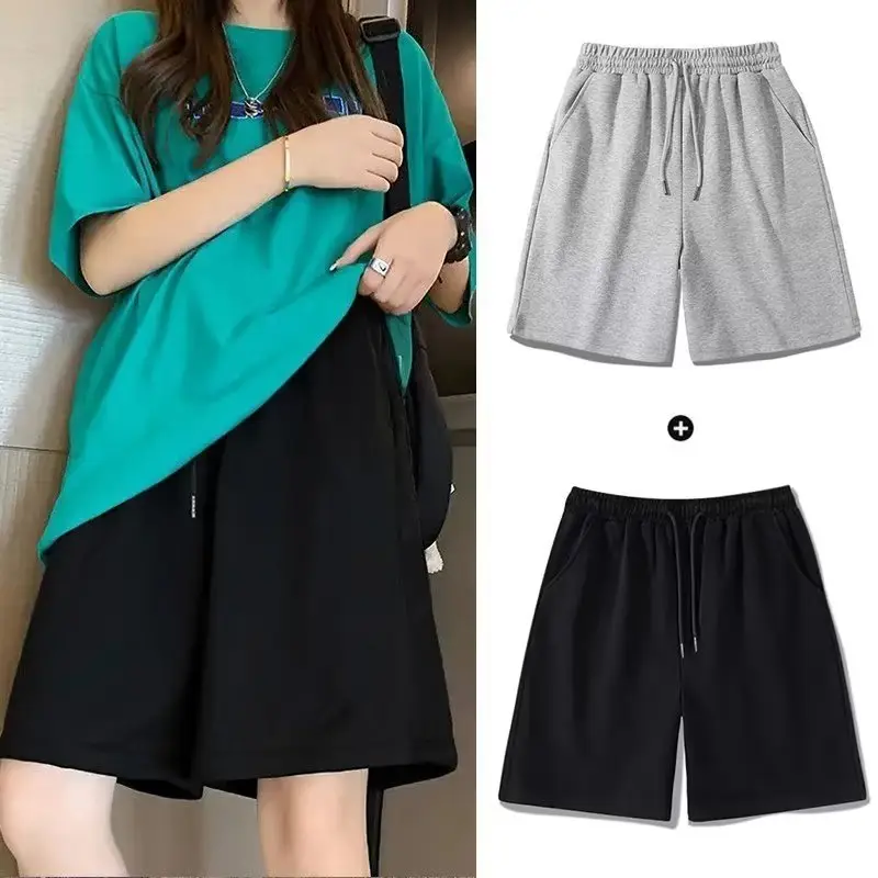 Men Grey Casual Shorts Loose Fit Summer Wear - Image 5