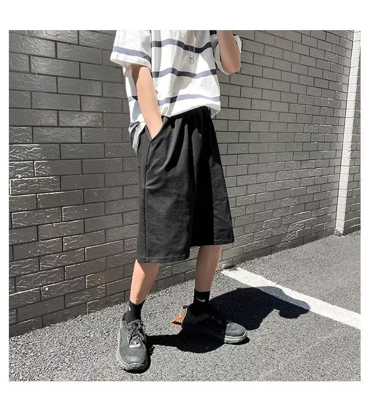 Men Grey Casual Shorts Loose Fit Summer Wear — feature 12
