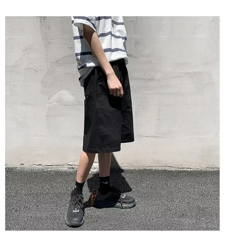 Men Grey Casual Shorts Loose Fit Summer Wear — feature 13