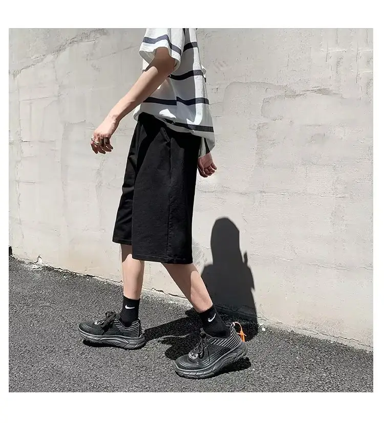 Men Grey Casual Shorts Loose Fit Summer Wear — feature 15