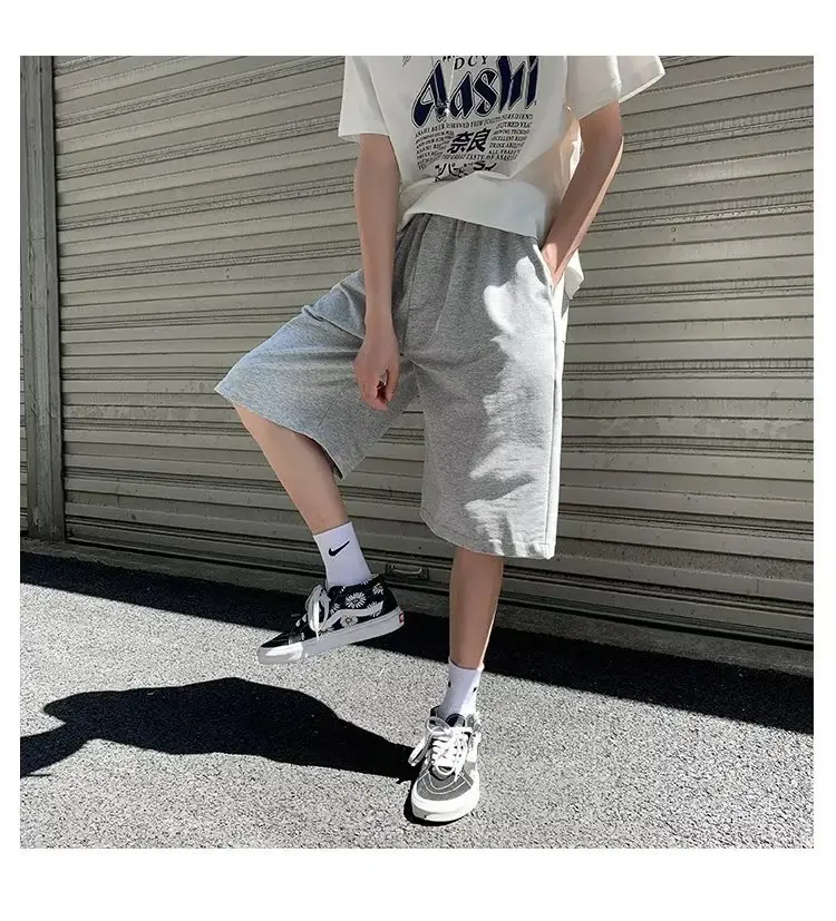 Men Grey Casual Shorts Loose Fit Summer Wear — feature 16