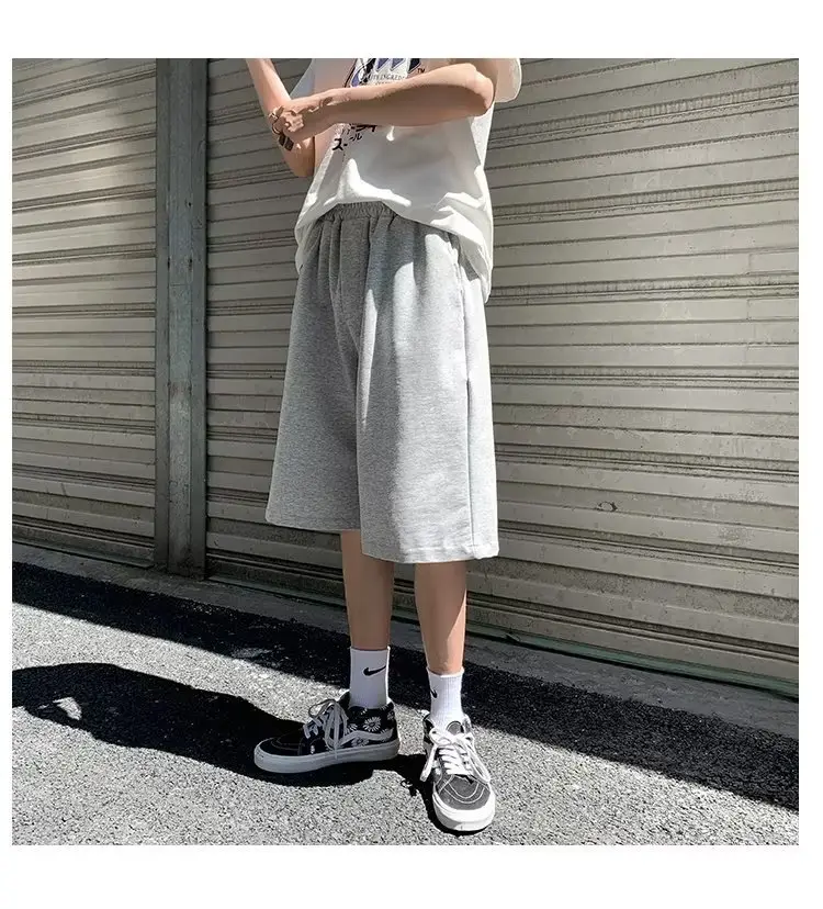 Men Grey Casual Shorts Loose Fit Summer Wear — feature 17