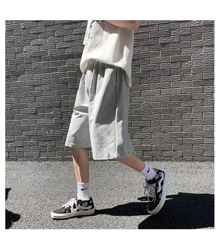 Men Grey Casual Shorts Loose Fit Summer Wear — feature 19