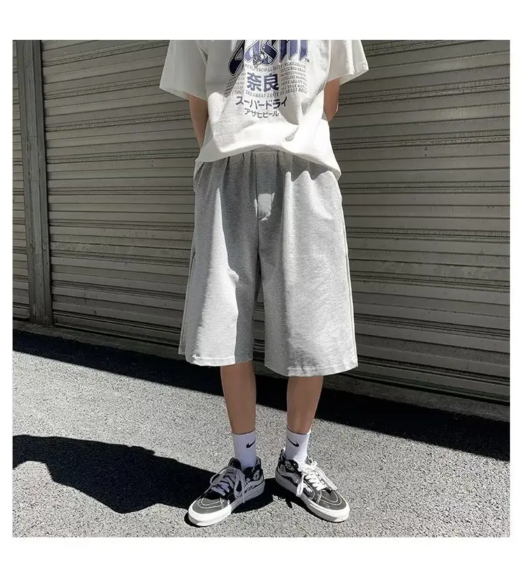 Men Grey Casual Shorts Loose Fit Summer Wear — feature 20
