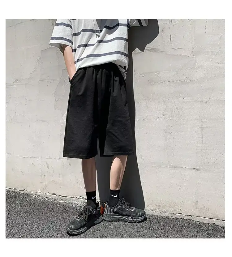 Men Grey Casual Shorts Loose Fit Summer Wear — feature 21