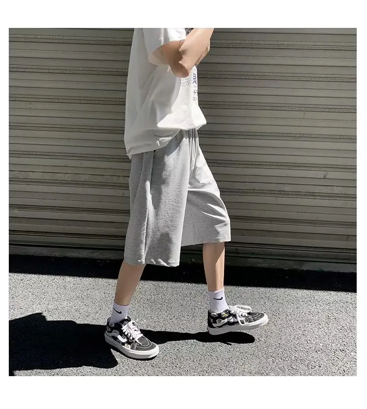 Men Grey Casual Shorts Loose Fit Summer Wear — feature 23