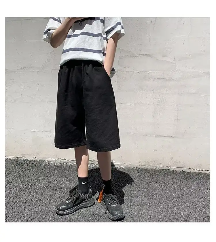 Men Grey Casual Shorts Loose Fit Summer Wear — feature 24