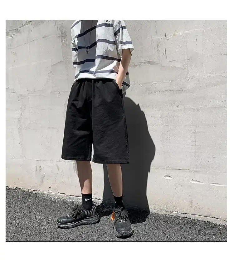 Men Grey Casual Shorts Loose Fit Summer Wear — feature 25