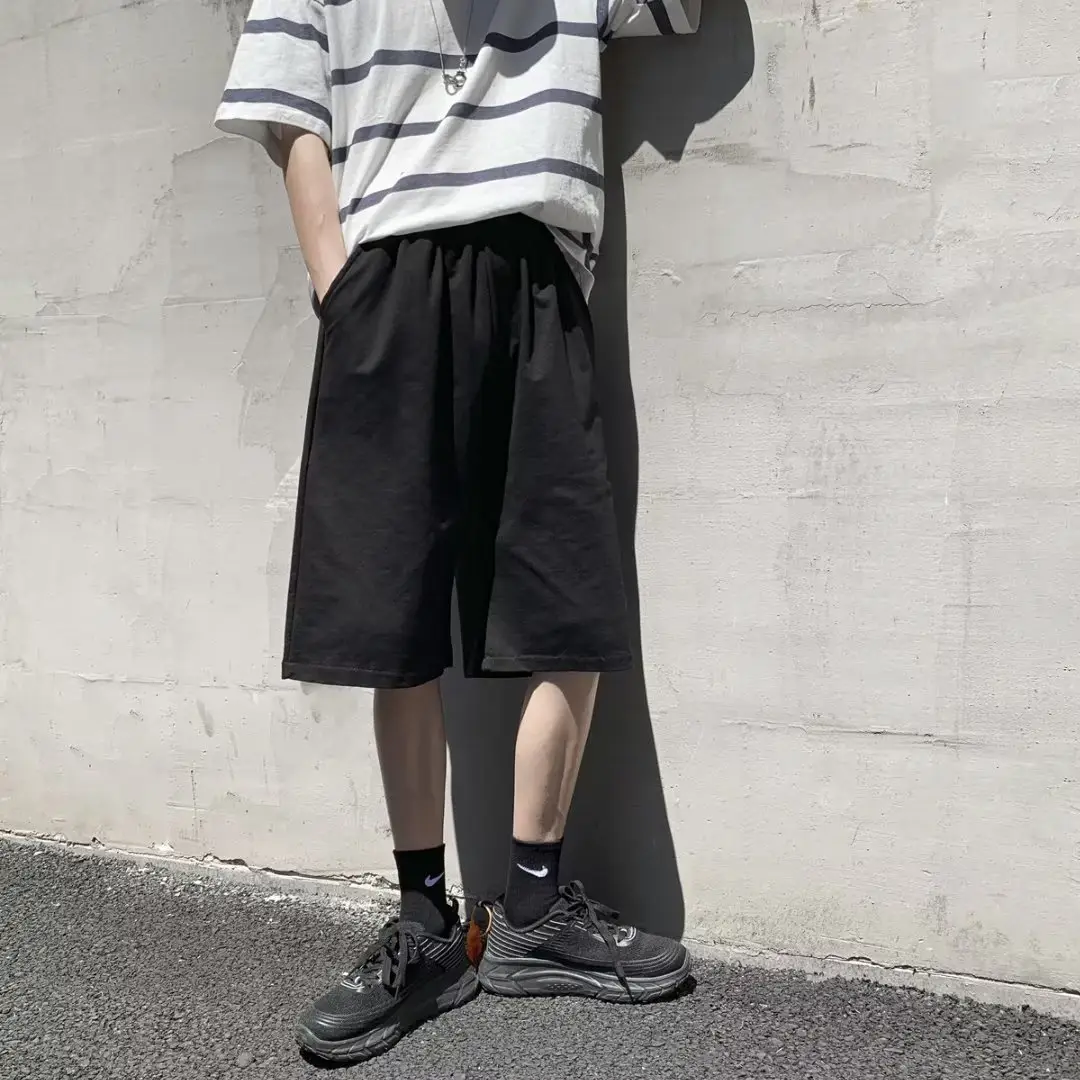 Men Grey Casual Shorts Loose Fit Summer Wear — feature 6