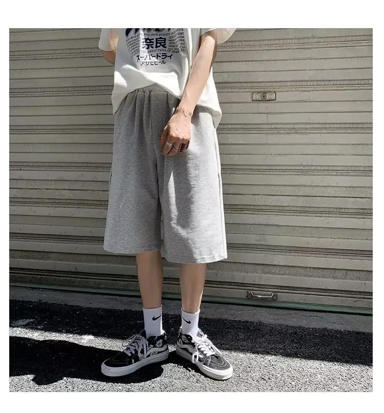 Men Grey Casual Shorts Loose Fit Summer Wear — feature 7