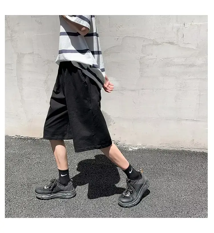 Men Grey Casual Shorts Loose Fit Summer Wear — feature 8