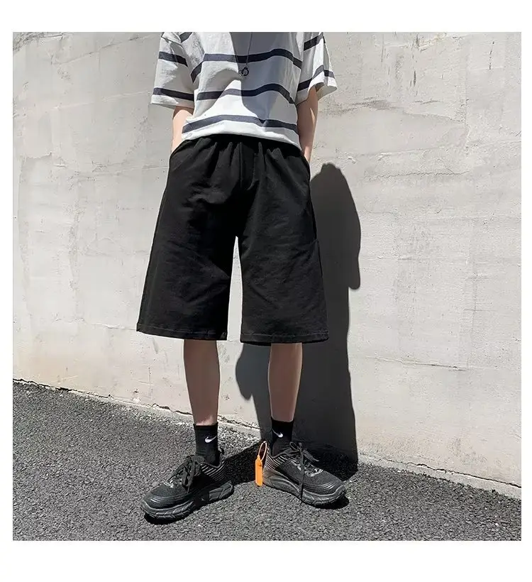 Men Grey Casual Shorts Loose Fit Summer Wear — feature 9