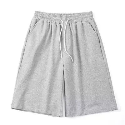 Men Grey Casual Shorts Loose Fit Summer Wear - Image 2
