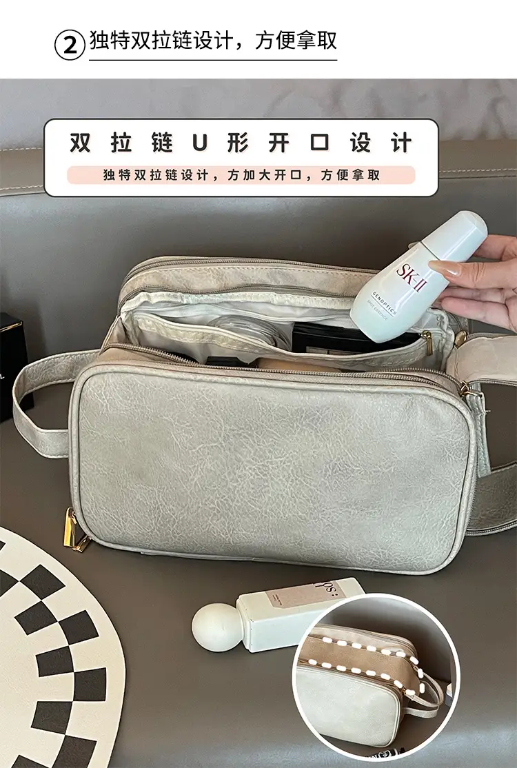 2023 Large Capacity Makeup Bag Travel Wash Brush Storage — feature 5