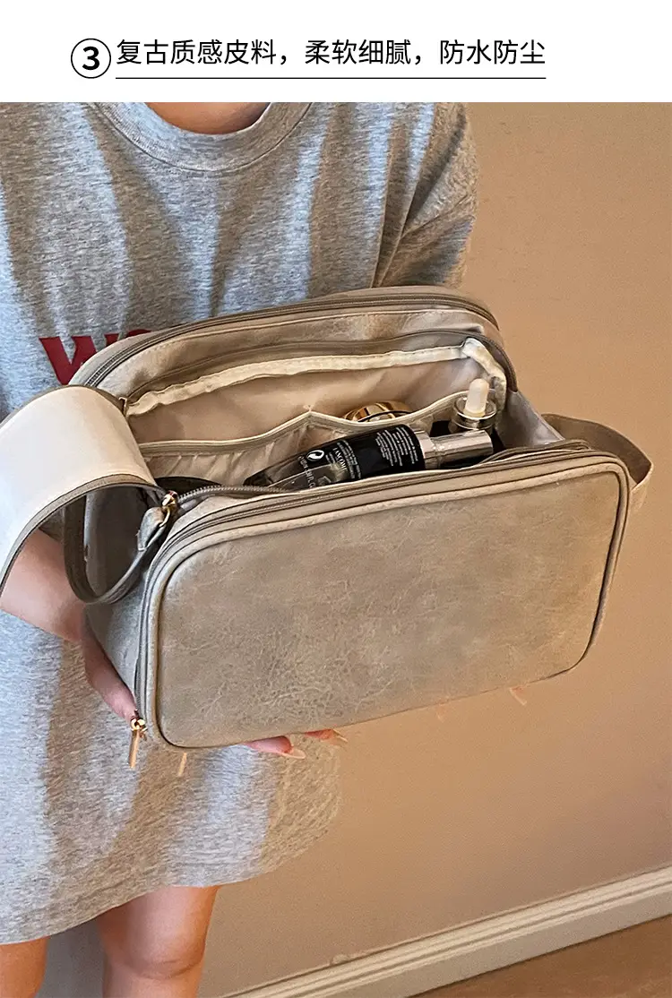 2023 Large Capacity Makeup Bag Travel Wash Brush Storage — feature 6