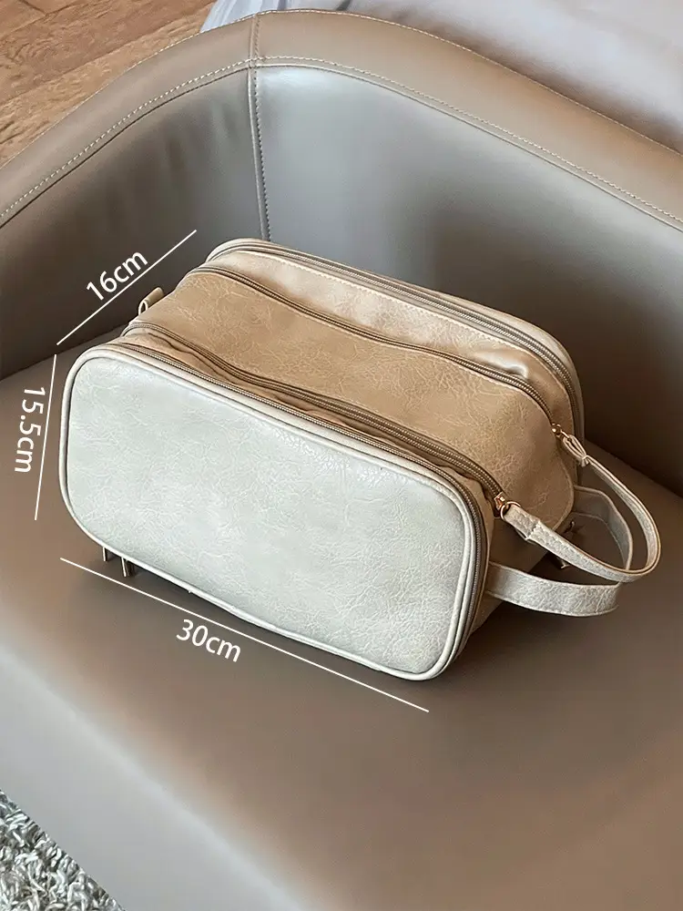 2023 Large Capacity Makeup Bag Travel Wash Brush Storage