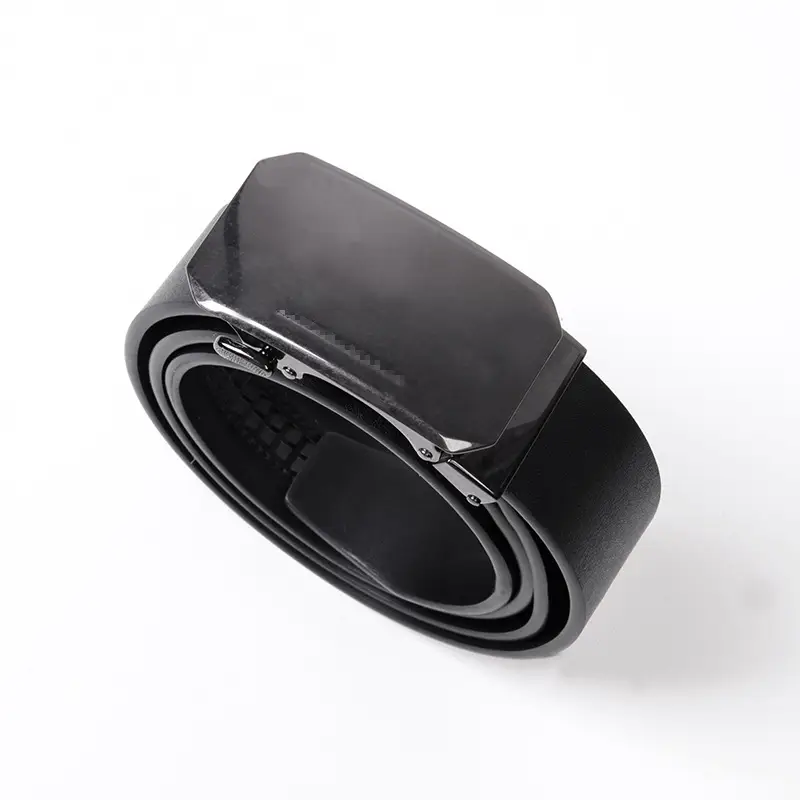 Men's Black Automatic Buckle Belt D1Y008 - Image 2