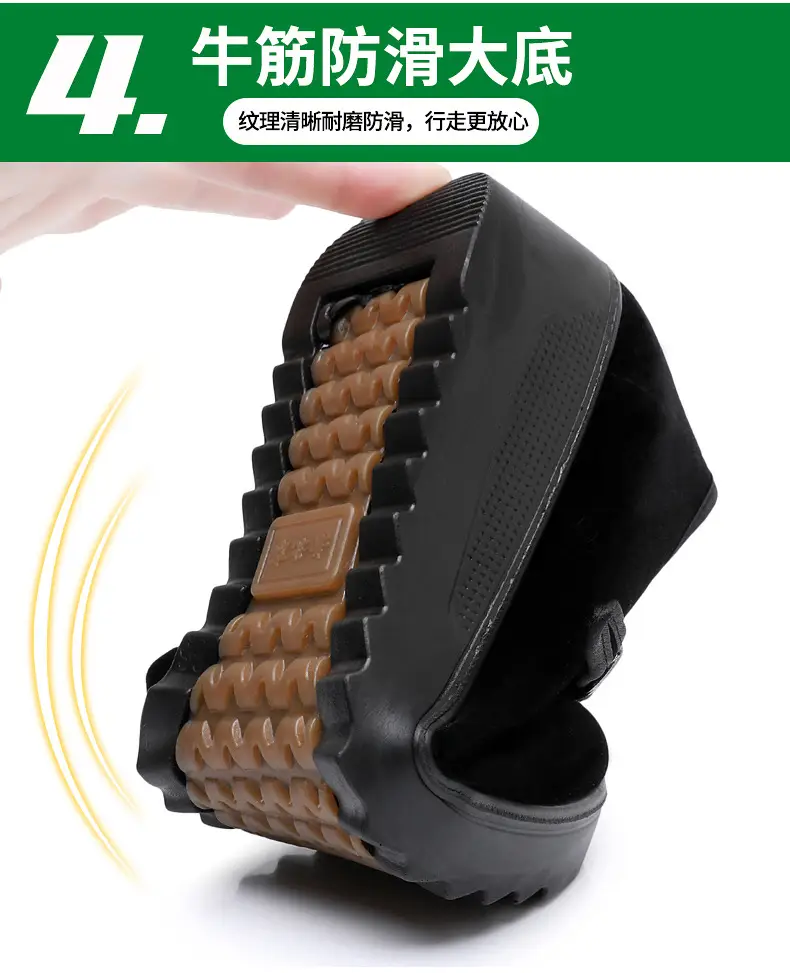 Old Beijing Cloth Shoes Women's Height Increasing Thick-soled Work Shoes Platform Sole Mother Women's Single Shoes Comfortable Non-slip Hotel Work Shoes — feature 8