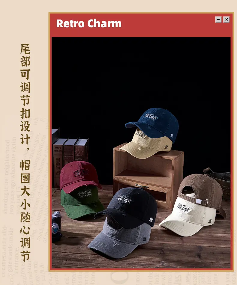 2025 Letter Embroidered Wash Cotton Cap for Men Women — feature 16