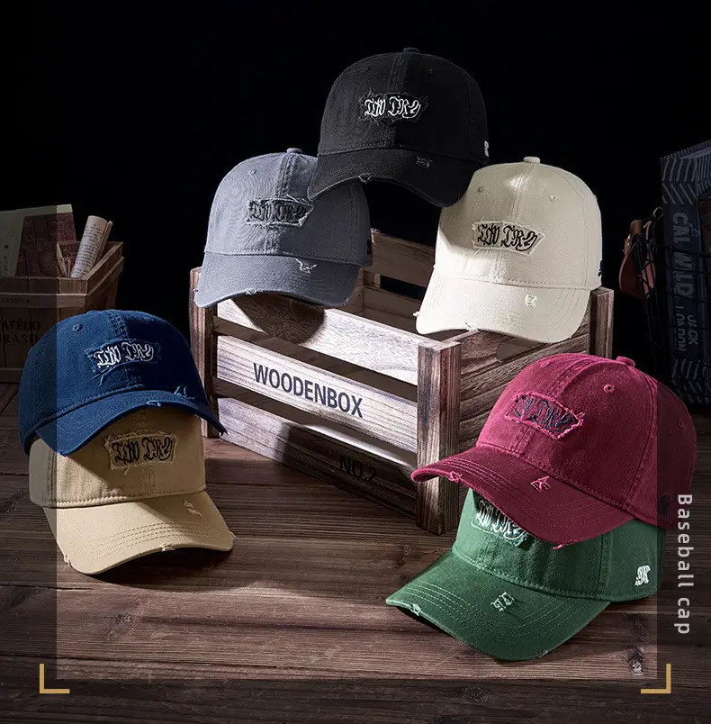 2025 Letter Embroidered Wash Cotton Cap for Men Women — feature 7