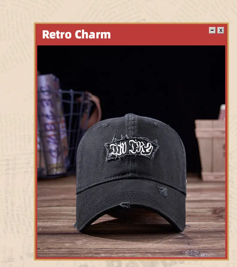 2025 Letter Embroidered Wash Cotton Cap for Men Women — feature 8