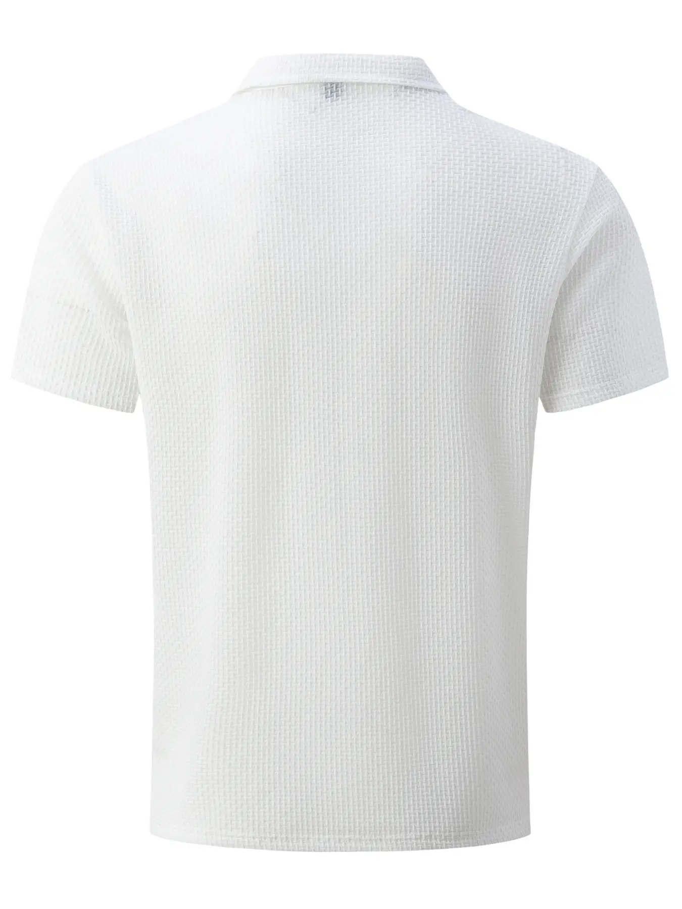 Men's Blue Ice Silk Polo T-Shirt Summer Collar — feature 15