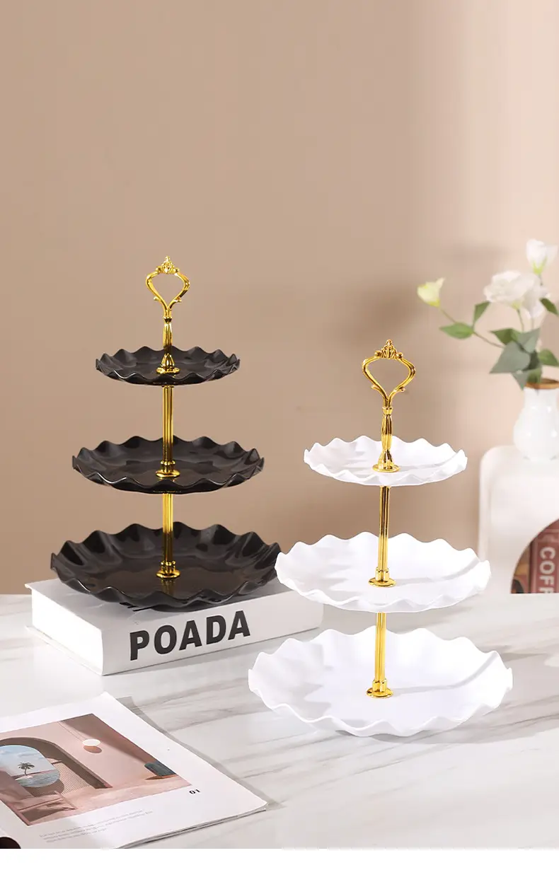 Three-Layer Gold Leaf Fruit Plate for Home & Hotel — feature 16