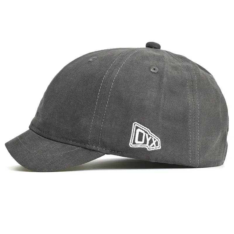 Men's Navy Blue Japanese Retro Cap with 3cm Short Brim - Image 8