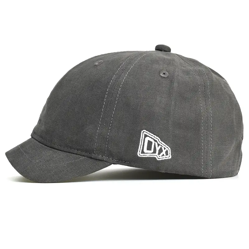 Men's Navy Blue Japanese Retro Cap with 3cm Short Brim - Image 3