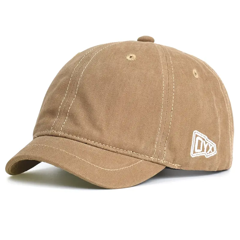 Men's Navy Blue Japanese Retro Cap with 3cm Short Brim - Image 4
