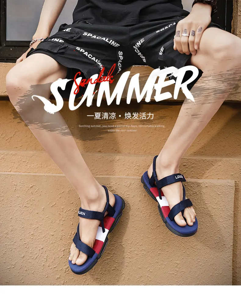 Men's Black LED LED Sandals 2025 Summer — feature 1