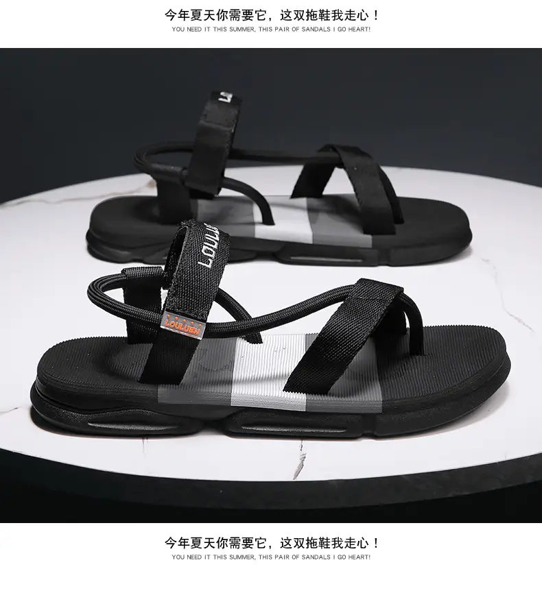 Men's Black LED LED Sandals 2025 Summer — feature 11