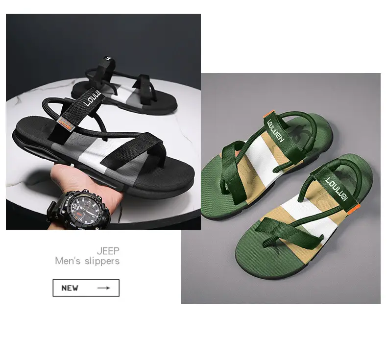 Men's Black LED LED Sandals 2025 Summer — feature 2