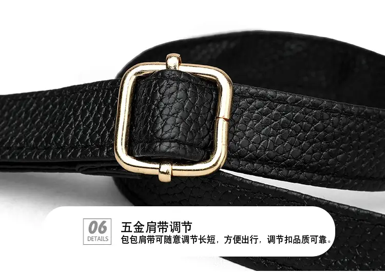 Black Embossed Letter Tote Bag for Women with Red Handles — feature 29