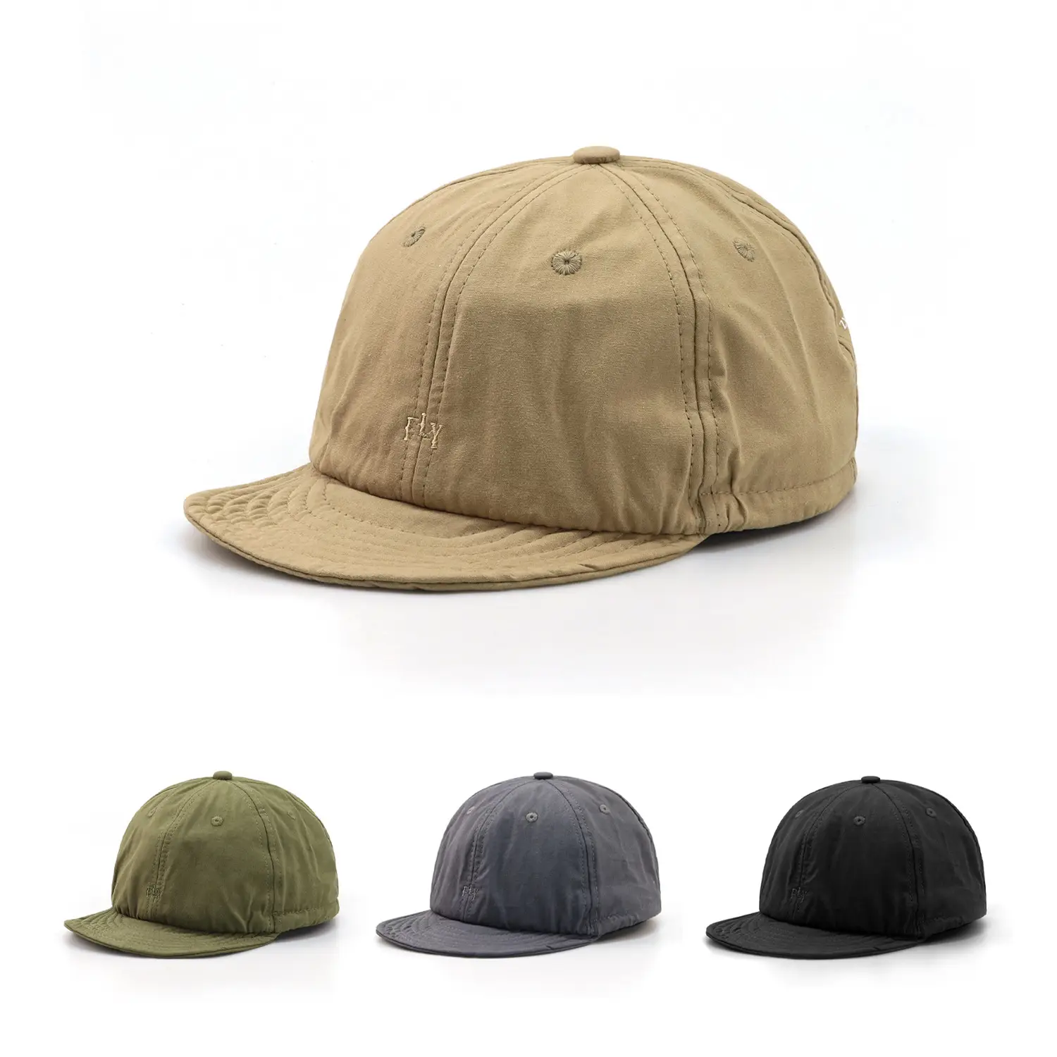 Japanese Style Drawstring Cap Black Wash Men Women