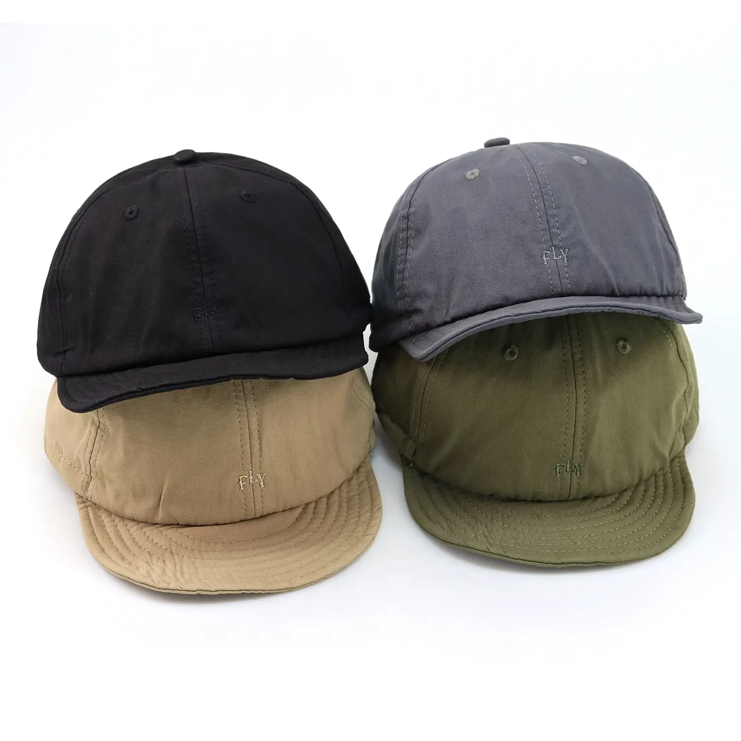 Japanese Style Drawstring Cap Black Wash Men Women