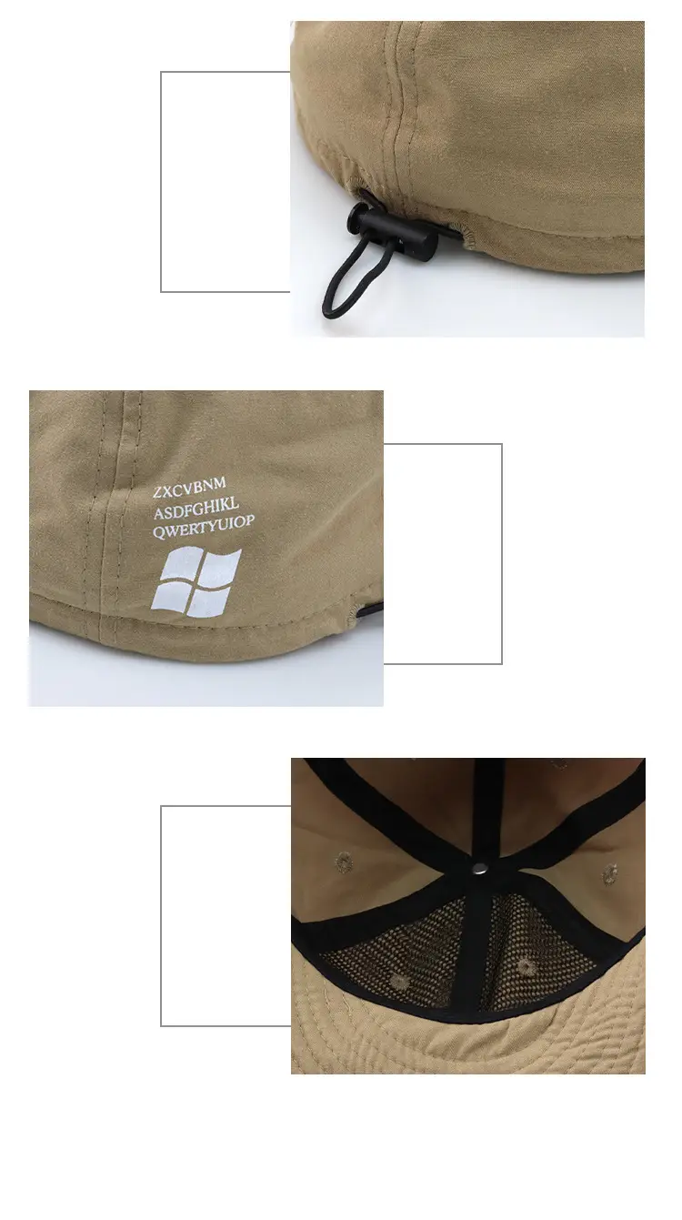 Japanese Style Drawstring Cap Black Wash Men Women — feature 11