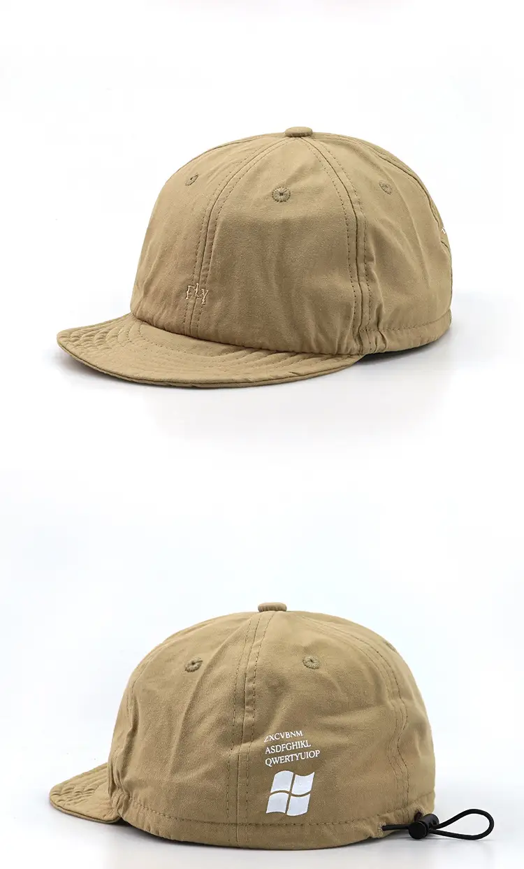 Japanese Style Drawstring Cap Black Wash Men Women — feature 7