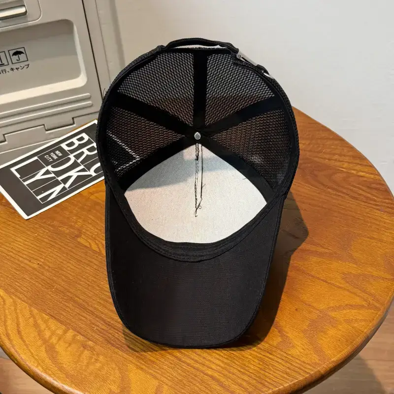 Women's White Embroidered Baseball Cap Summer - Image 7
