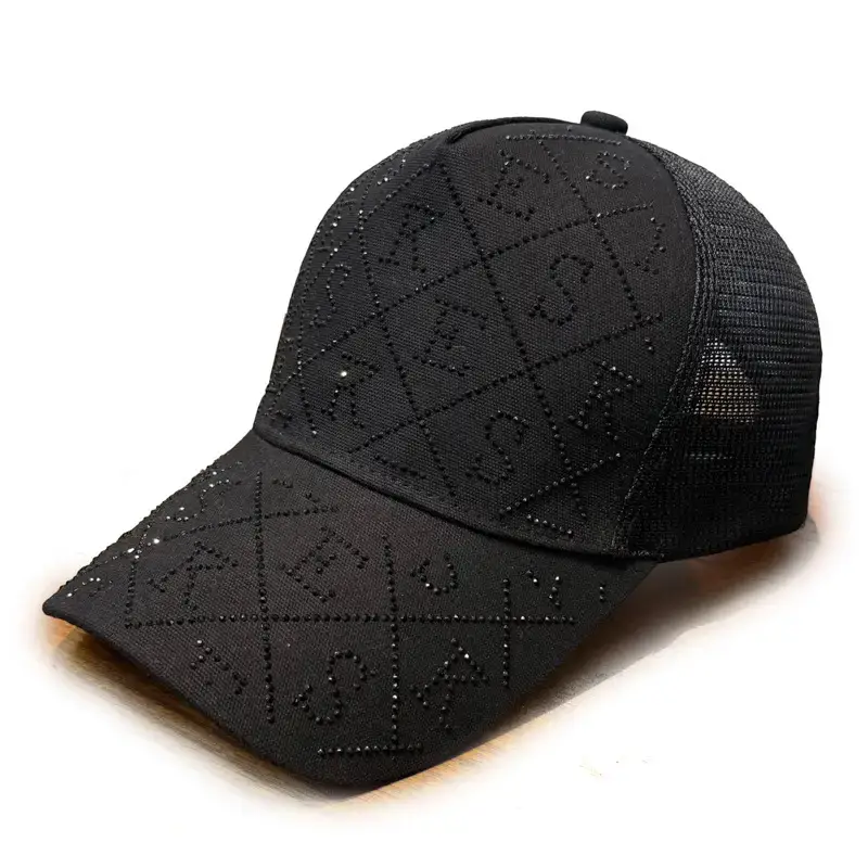 Women's White Embroidered Baseball Cap Summer - Image 8