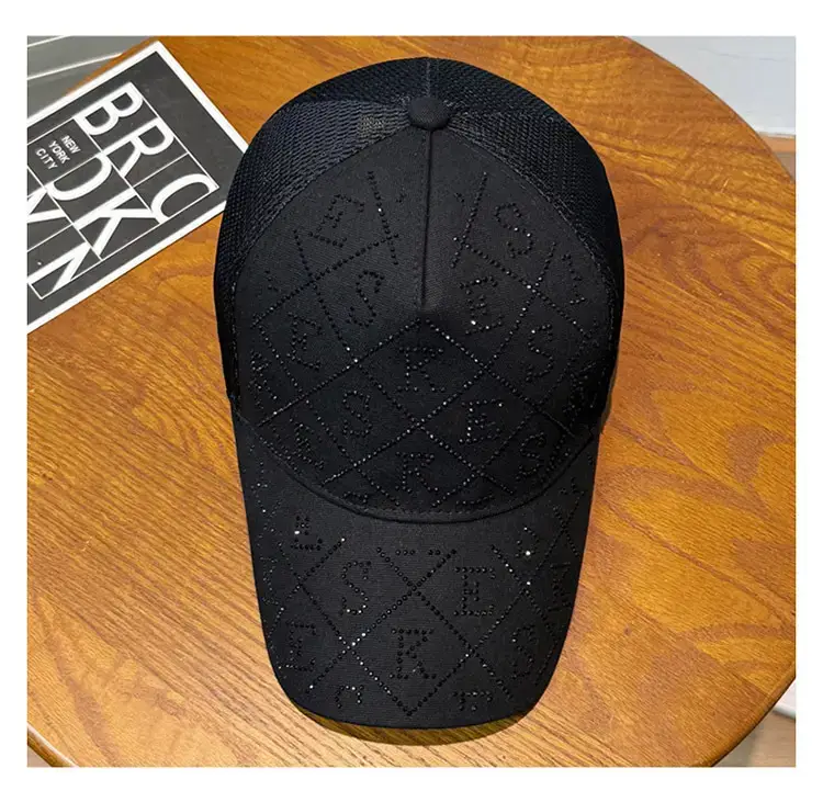 Women's White Embroidered Baseball Cap Summer — feature 9