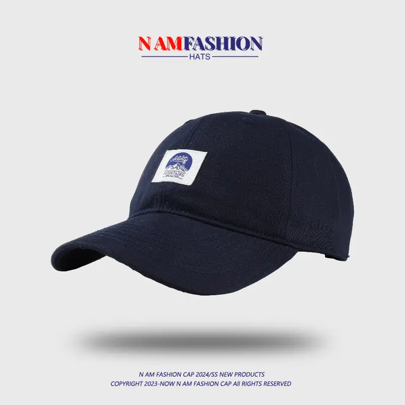 Men Women White Letter Cloth Peaked Cap Spring Summer Korean Style — feature 1