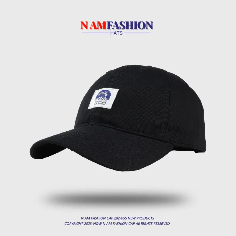 Men Women White Letter Cloth Peaked Cap Spring Summer Korean Style — feature 3