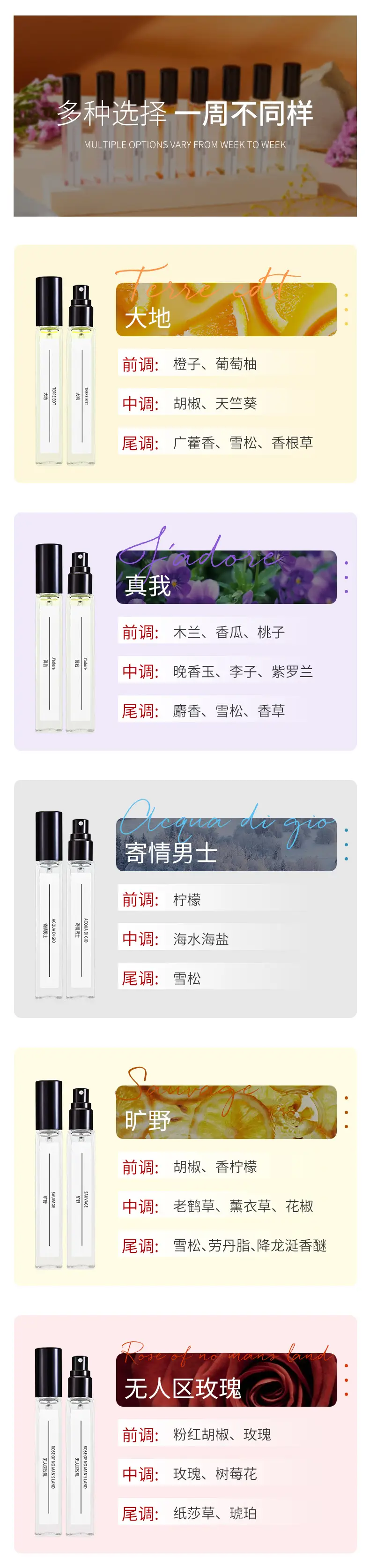 Dawn Beauty Perfume Samples 10ml Shake Fast Live Explosion Test Pack — feature 7