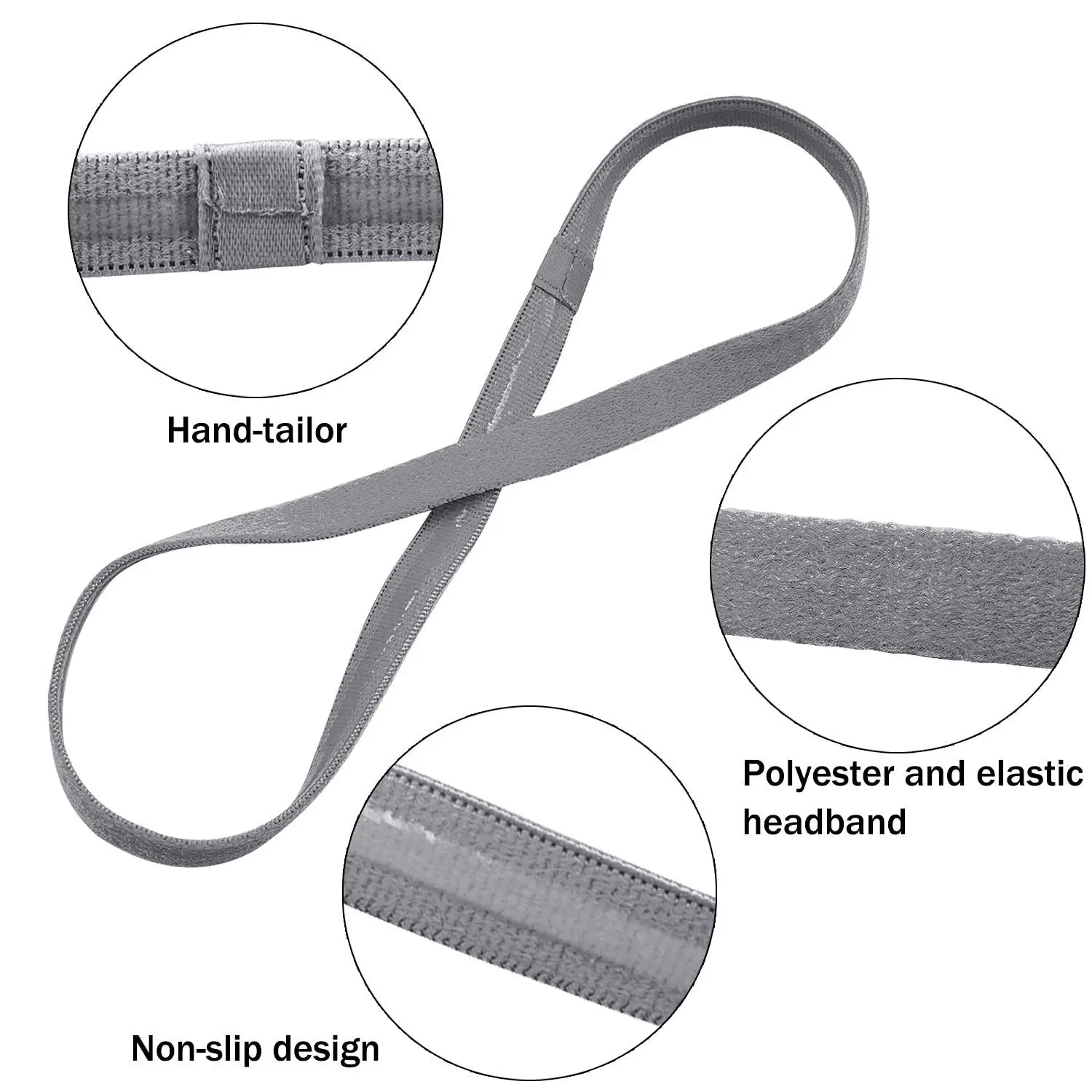 Sweat-Guiding Non-Slip Hair Band for Men Women — feature 11