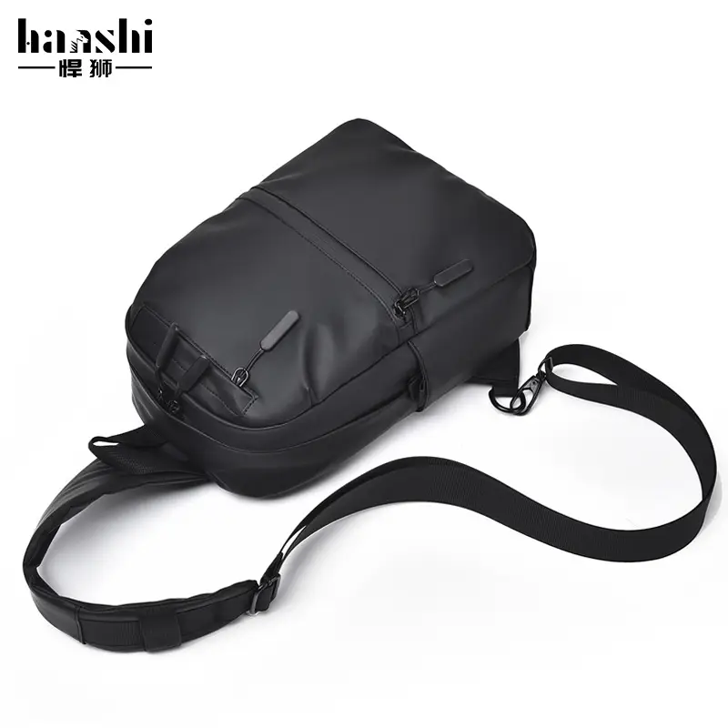 Men's Waterproof Shoulder Bag Black Casual Travel - Image 6