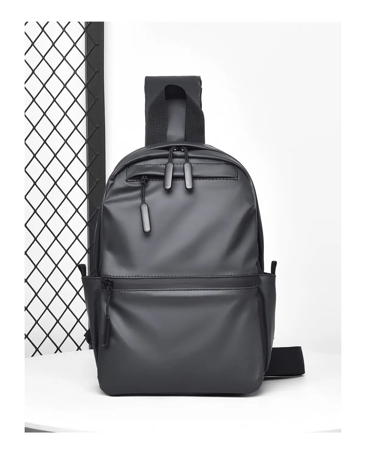 Men's Waterproof Shoulder Bag Black Casual Travel — feature 22
